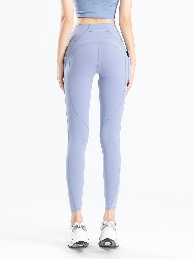 Alo Yoga Running Sports High Waist Leggings Gray