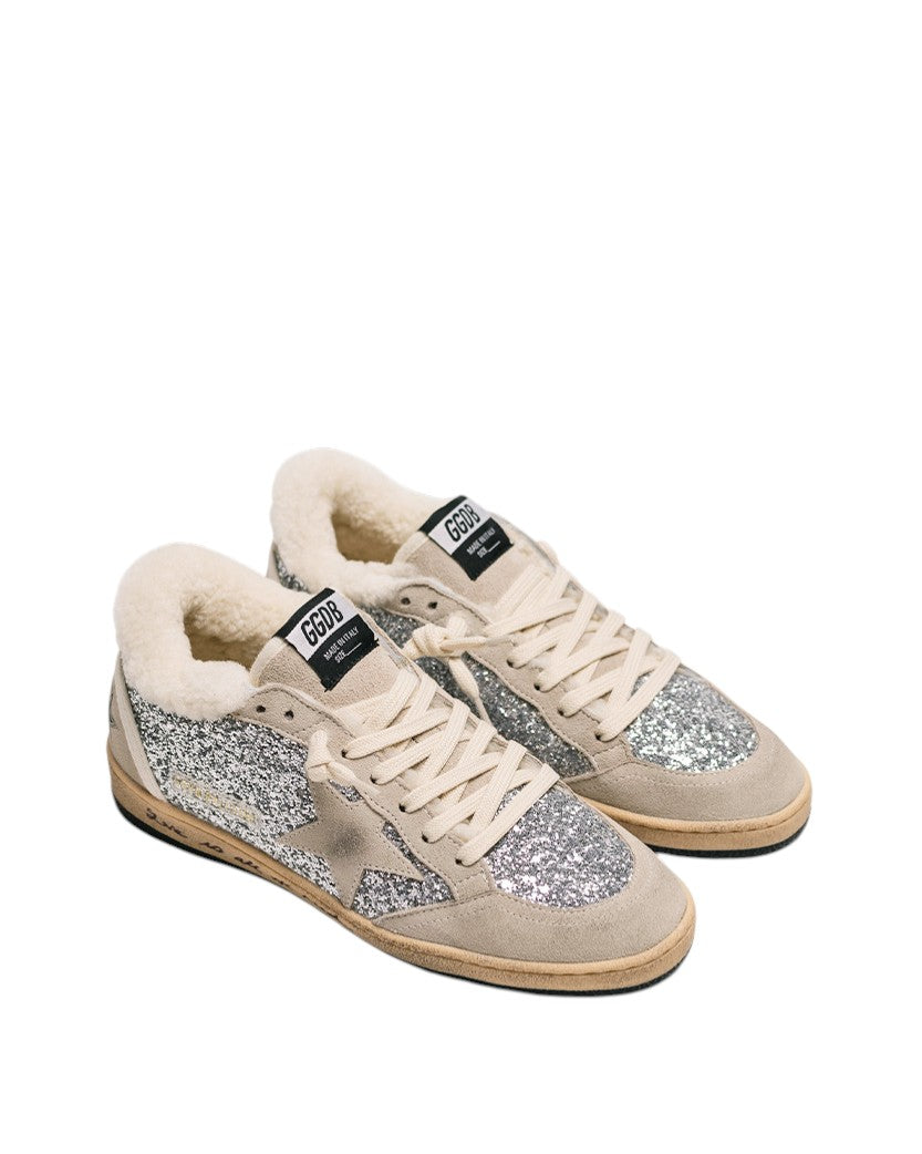 GOLDEN  FRANCY BALL STAR ボールスター 37 Кеди Golden Goose Ball Star in Wool with Grey Suede and Silver