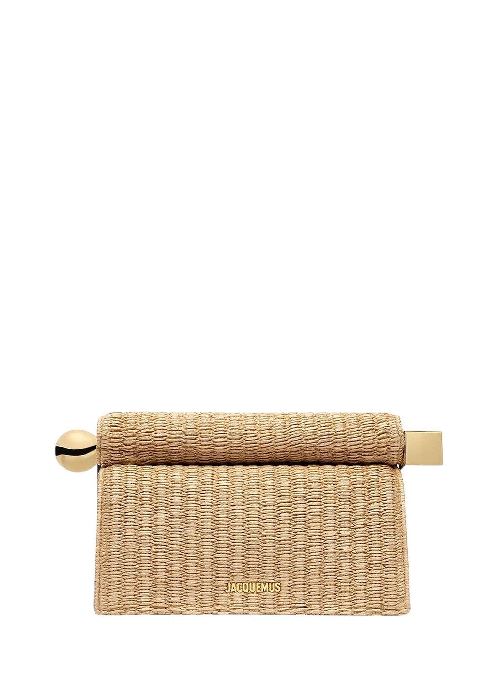 Jacquemus The Rond Carre Clutch Natural