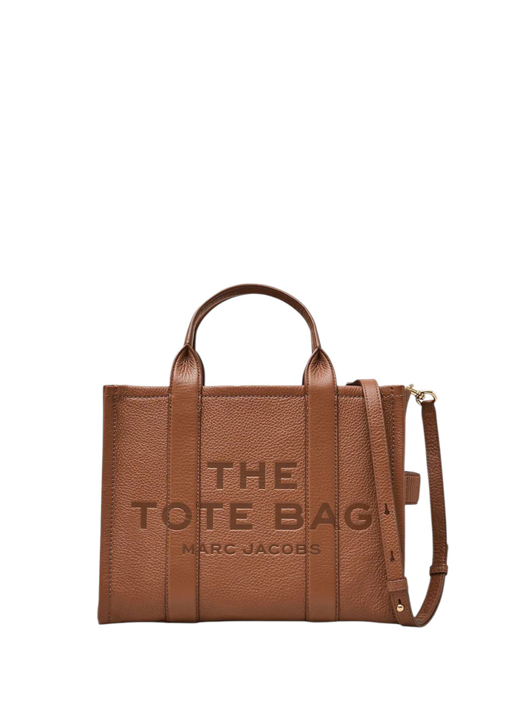 Сумка Marc Jacobs Leather Small Tote Bag Brown — SSTORIES