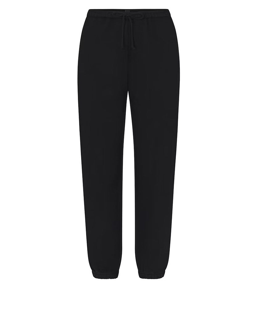 Skims Cotton Fleece Jogger Pant Black