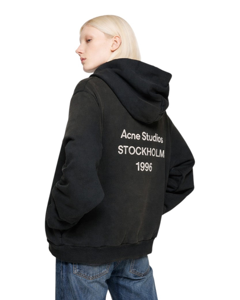Худі Acne Studios Logo Hoodie Black | SSTORIES
