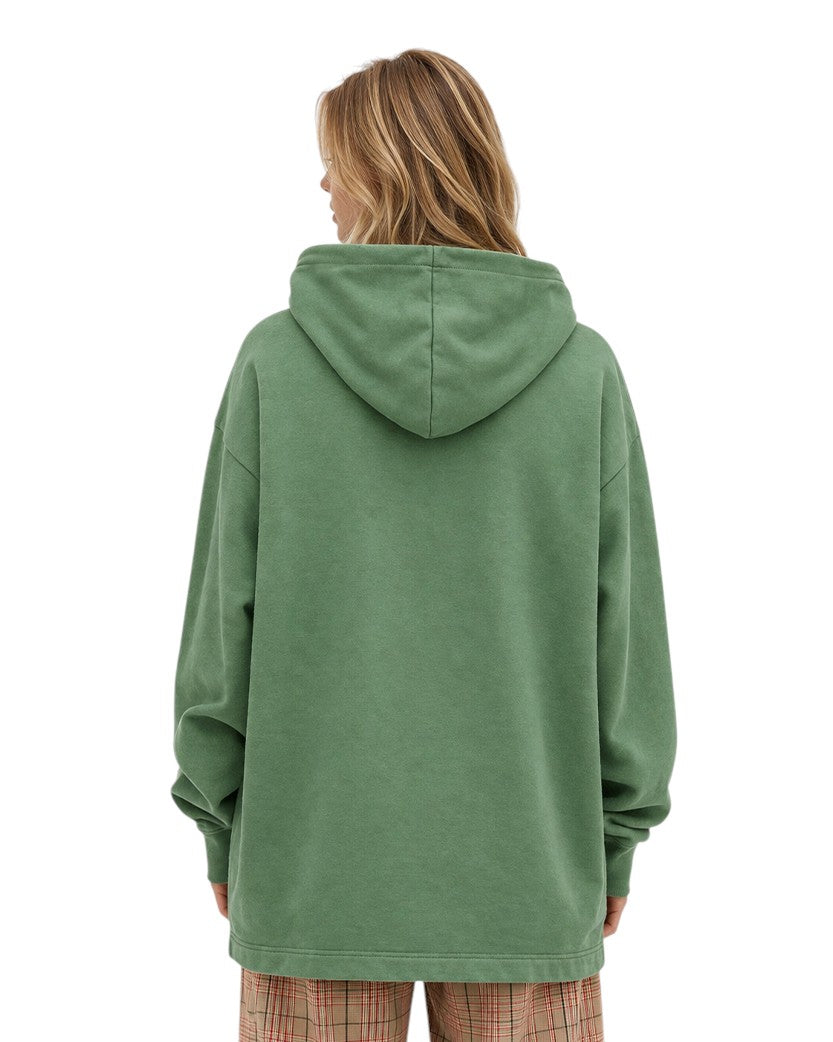 Acne Studios Franklin Reverse Logo Hoody Green