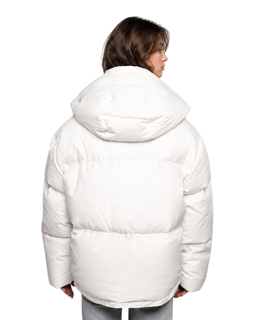 AMI Paris Ami de Coeur-Patch Padded Jacket White — SSTORIES