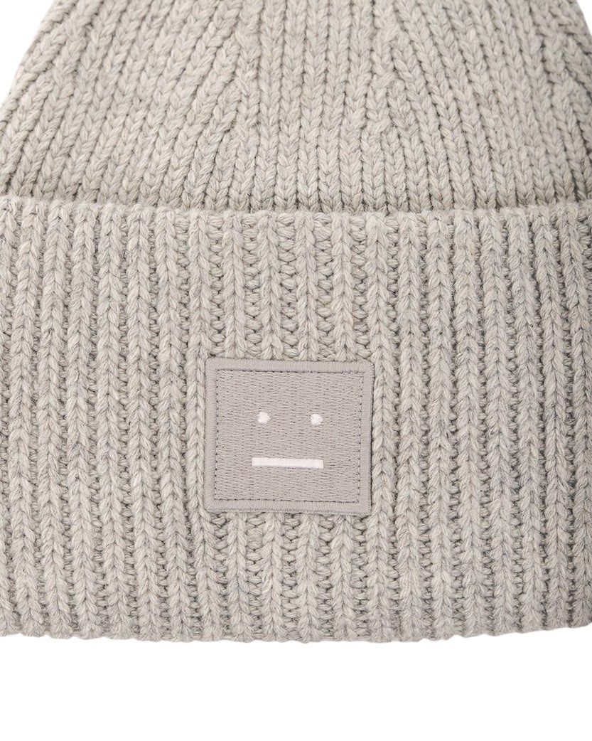 Acne Studios Rib knit beanie hat melange — SSTORIES