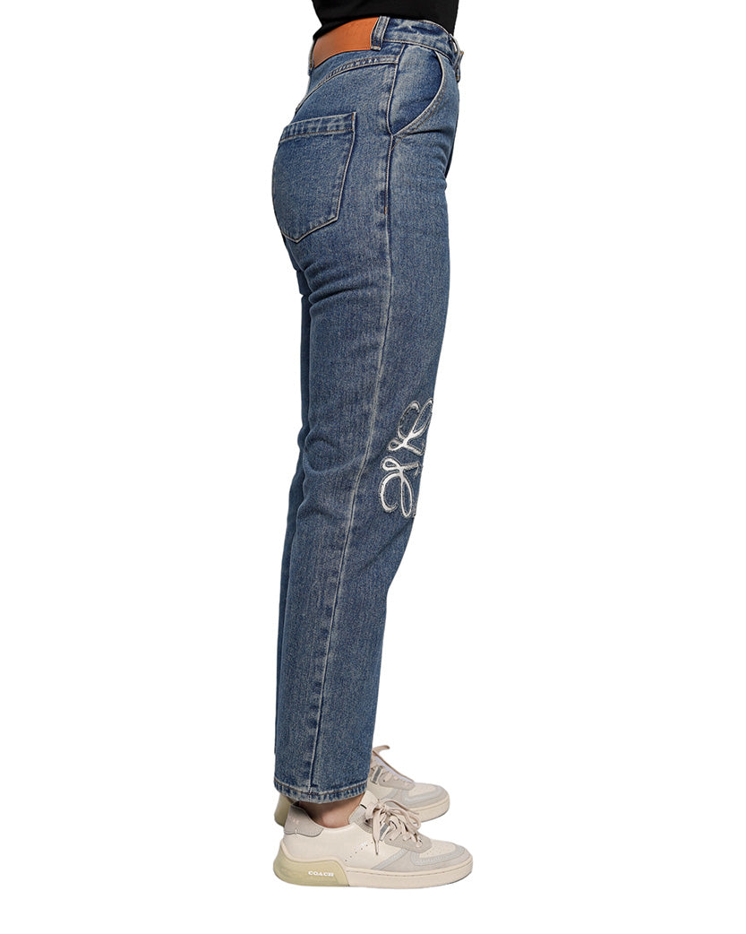 Loewe Anagram Jeans Denim Blue
