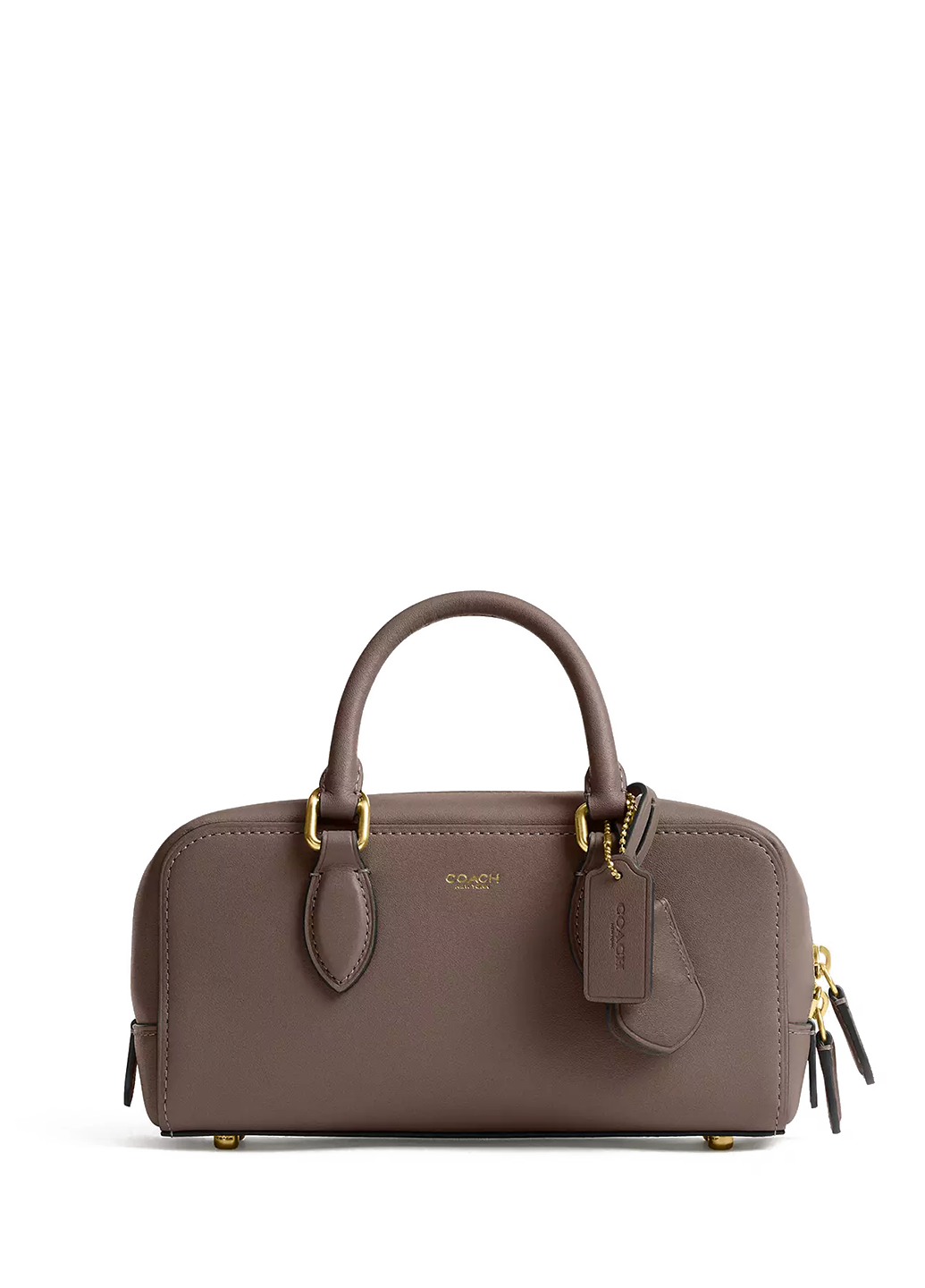 Coach Bowery Satchel 22 Dark Stone