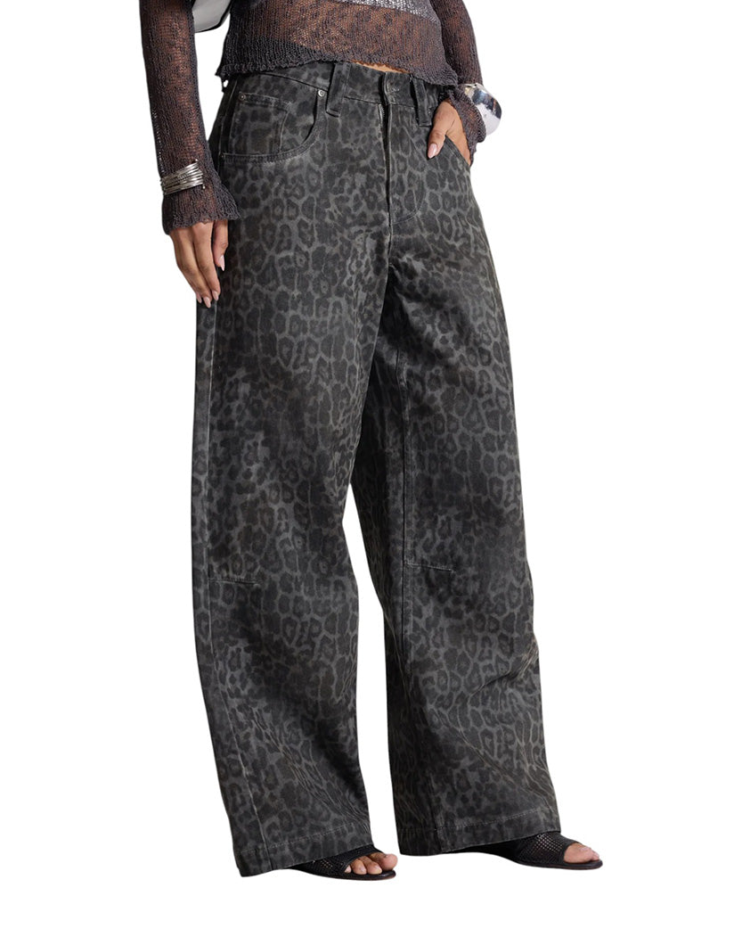 Джинси Jaded London Leopard Fade Colossus Jeans Charcoal | SSTORIES