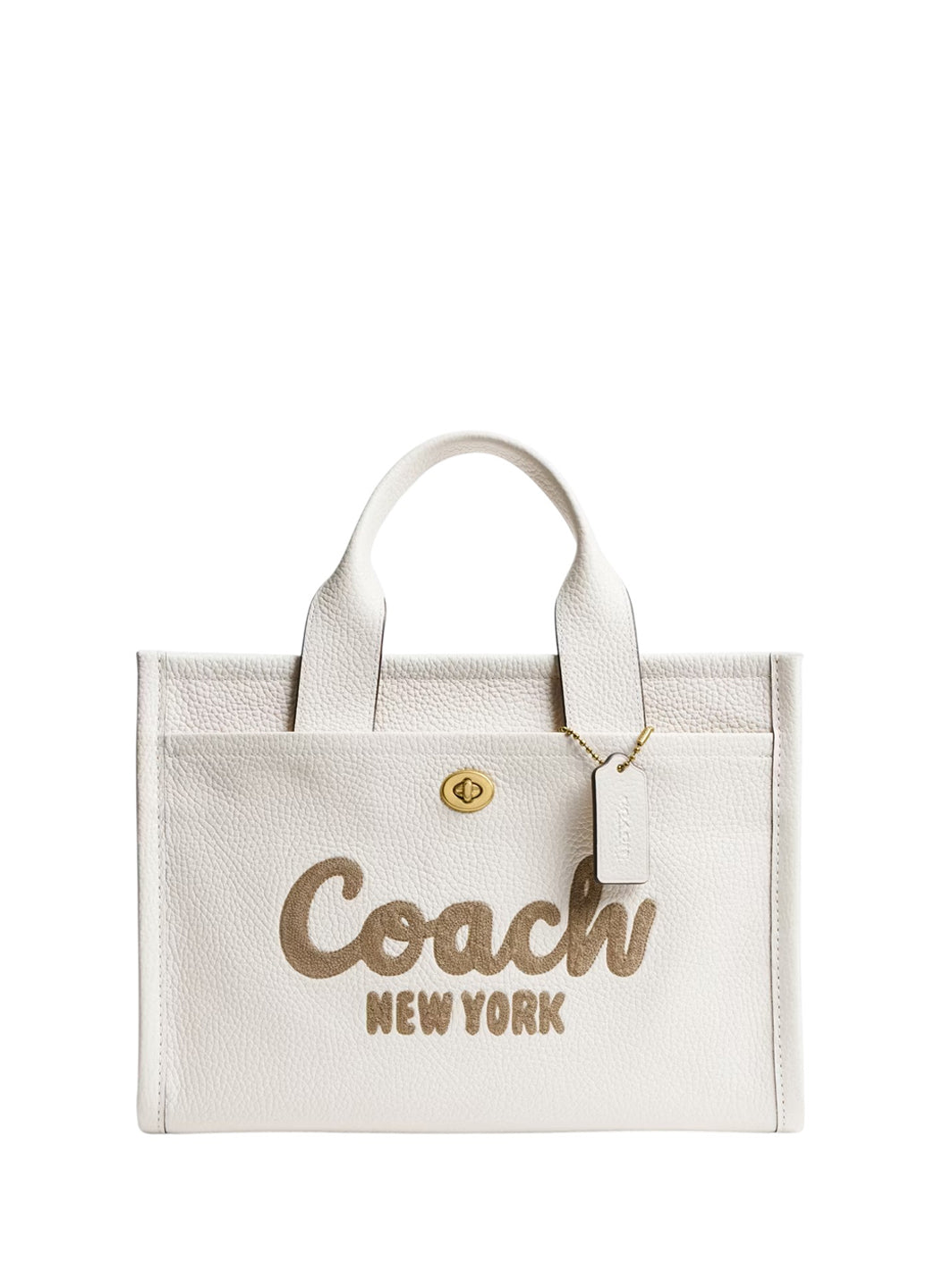 Coach Leather Cargo Tote Bag 34 Chalk