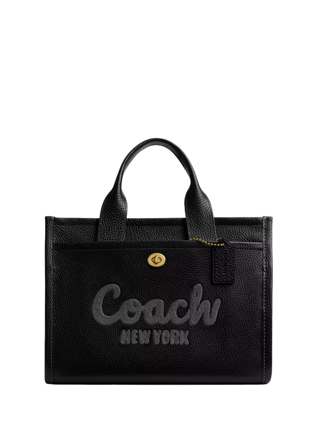 Coach Leather Cargo Tote Bag 34 Black