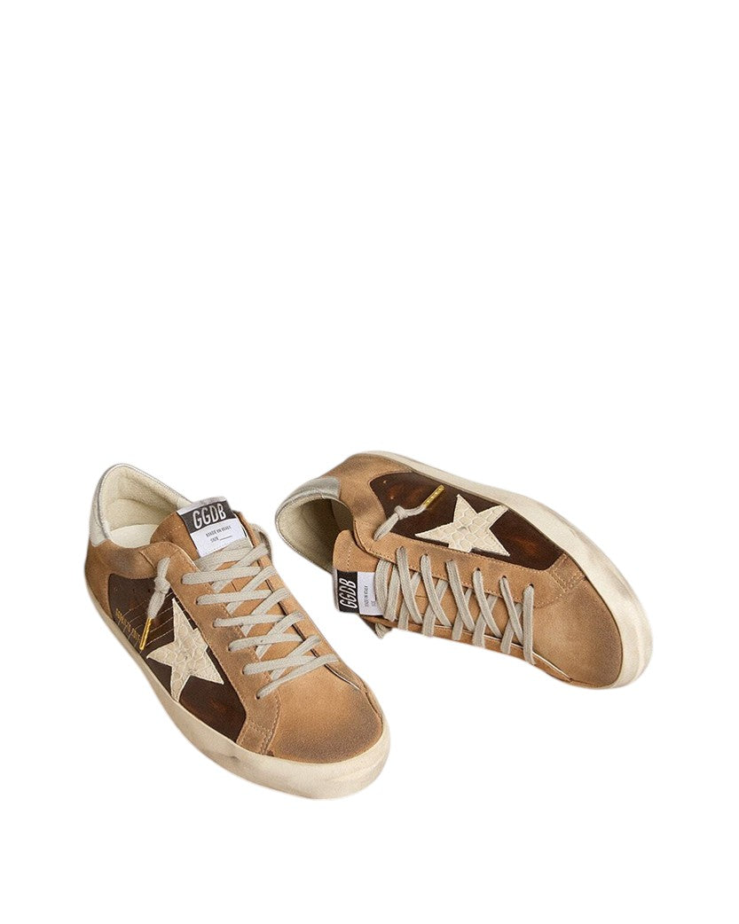 Golden Goose Super-Star LTD in Brown Leather and Tobacco Suede