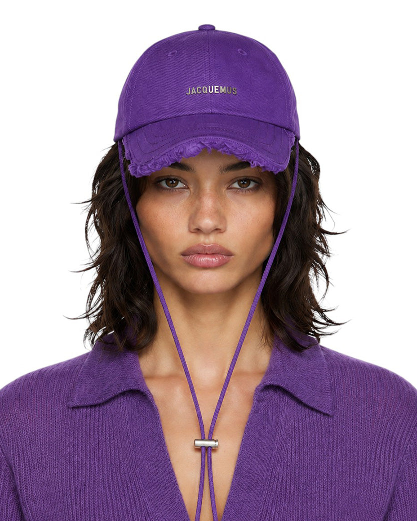 Jacquemus La Casquette Artichaut Baseball Cap Purple