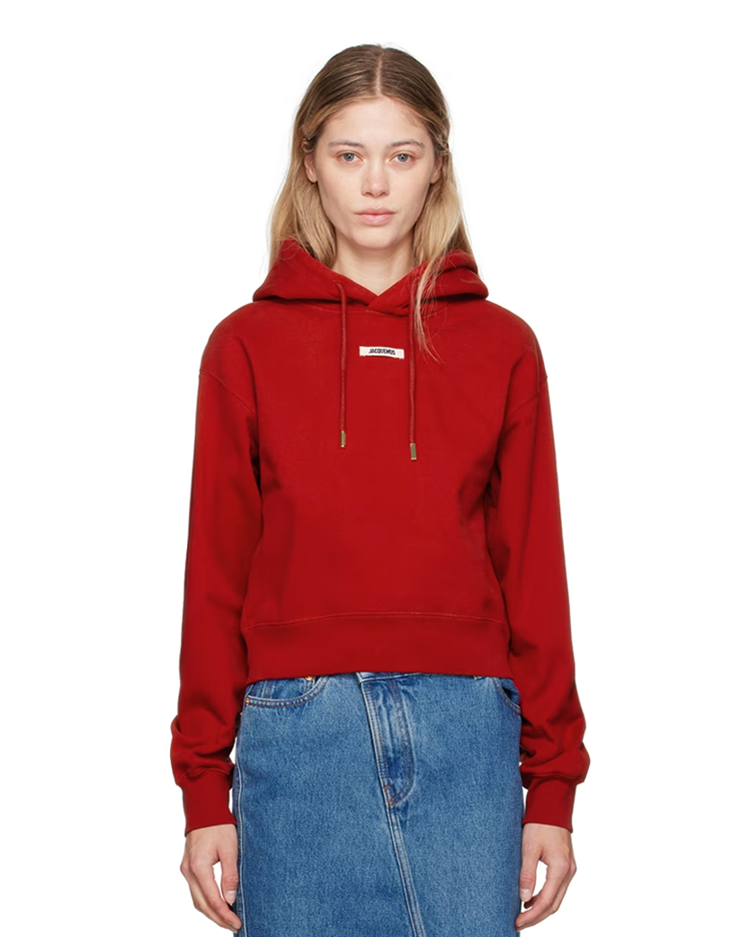 Jacquemus The Gros Grain Hoodie Red