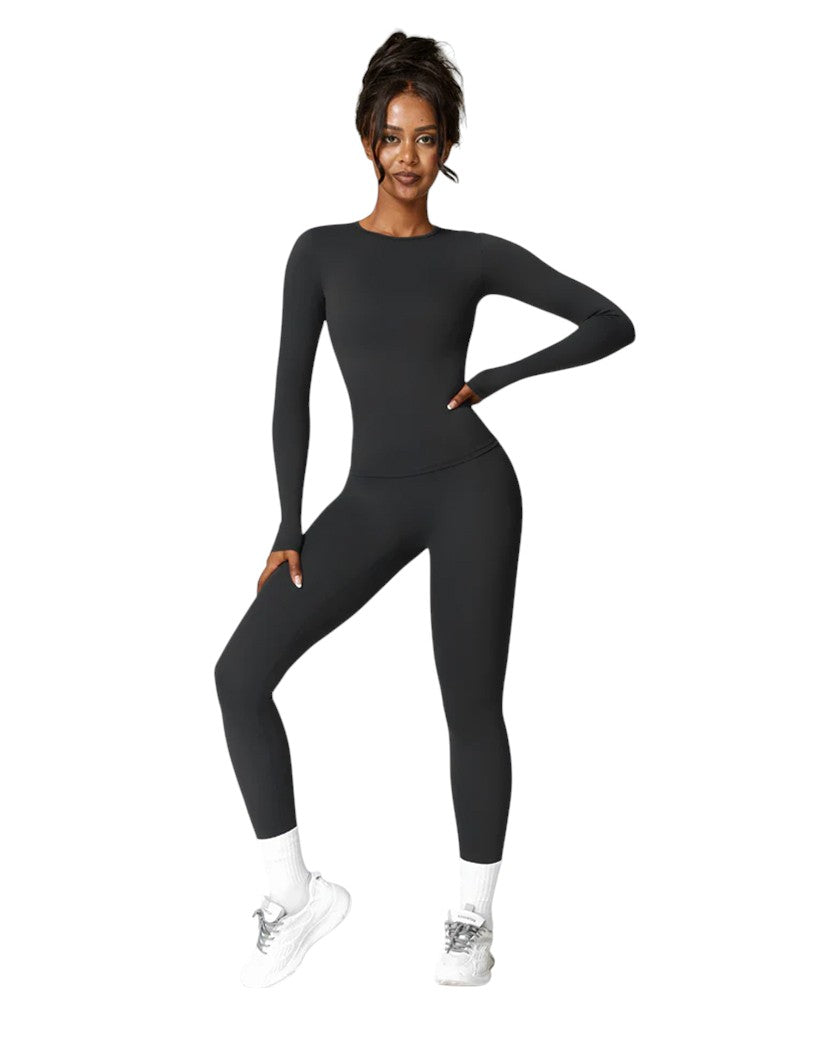 Лонгслів Alo Yoga Brushed Long Sleeve Black 85191-BK | SSTORIES