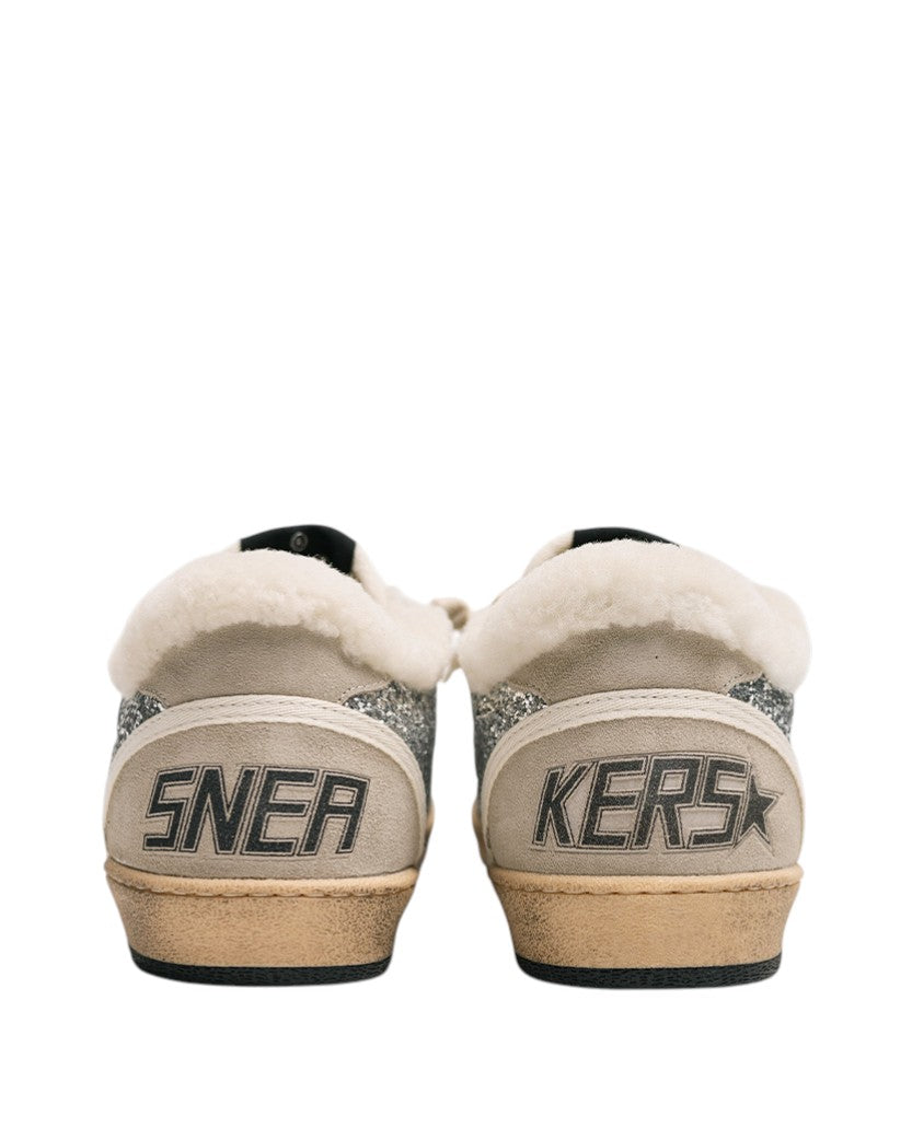 Кеди Golden Goose Ball Star in Wool with Grey Suede and Silver