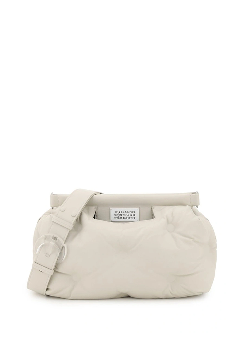 Maison Margiela Glam Slam Medium leather shoulder bag White
