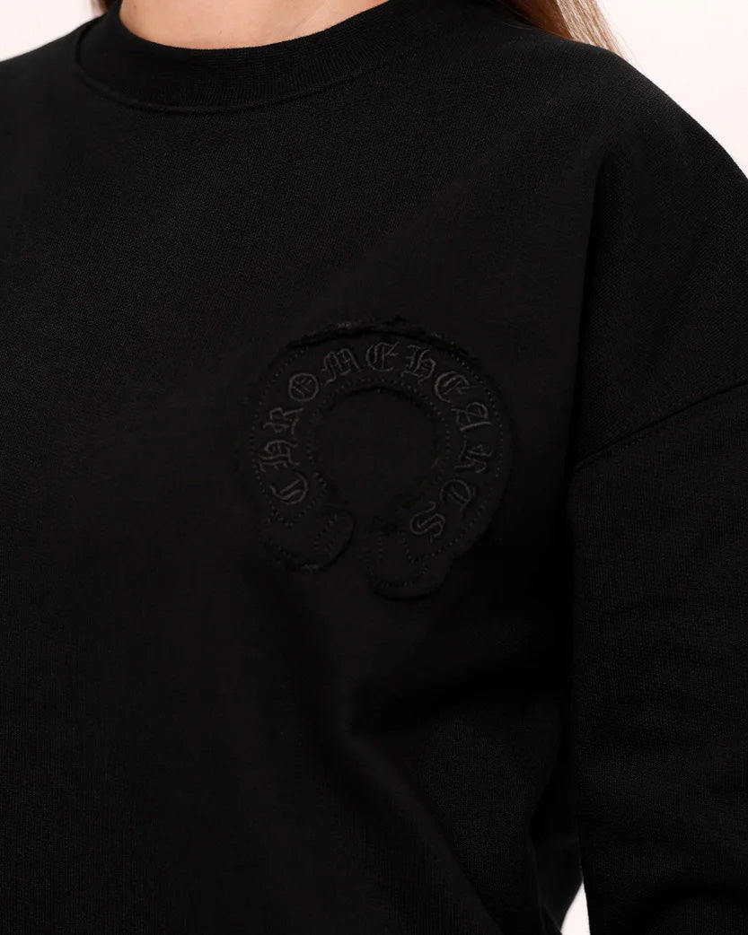HYSFORM™ HEARTS CREWNECK SWEATSHIRT 2025 Світшот Chrome Hearts Sweatshirt Black CH115-BK | SSTORIES