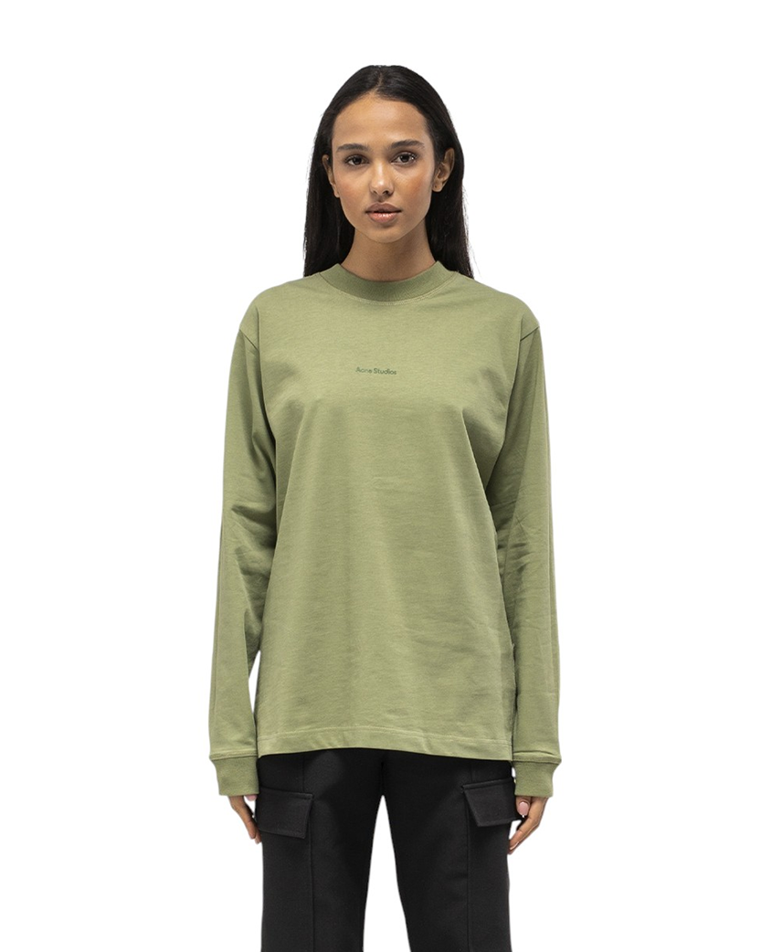 Acne Studios Simple Logo Long Sleeve Olive