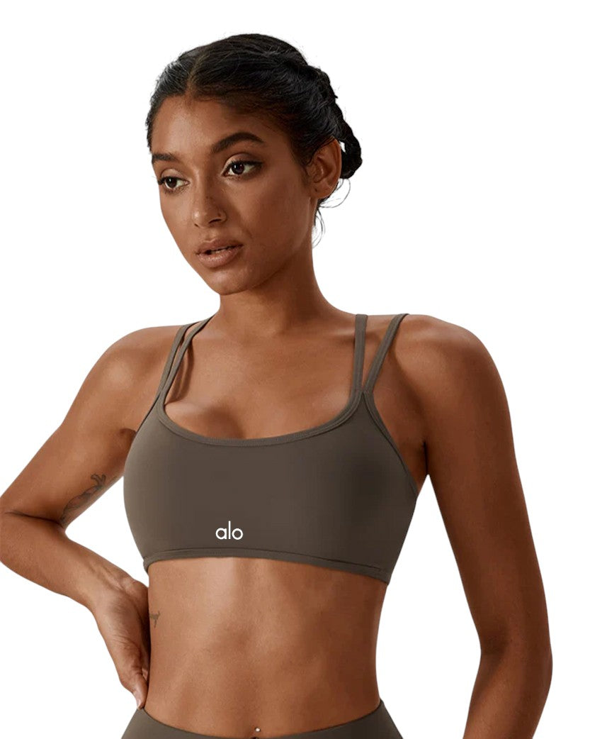Alo Yoga Fitness Bra Brown px09-BN