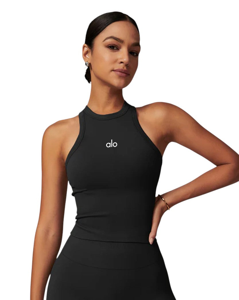 Alo Yoga Tight Fit Tank Black 77255-BK