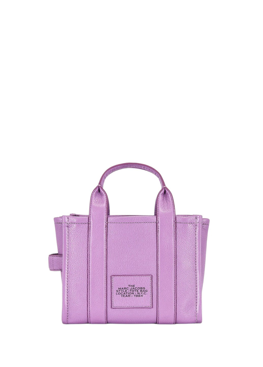 Marc Jacobs Leather Mini Tote Bag Purple