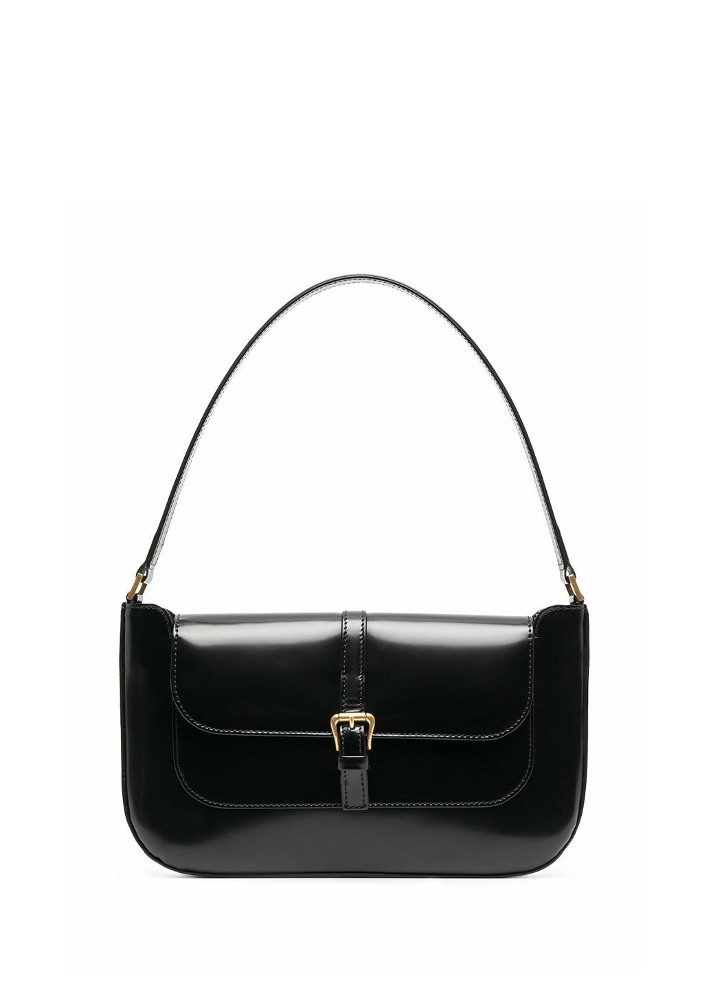 By Far Miranda Black Gloss Leather