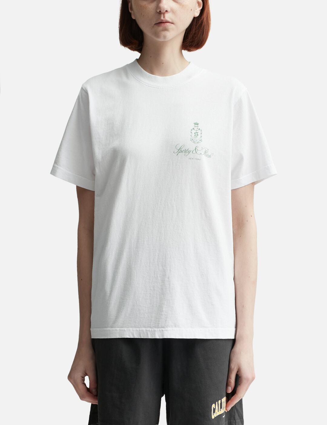 Sporty & Rich Vendome T-Shirt White/Sage