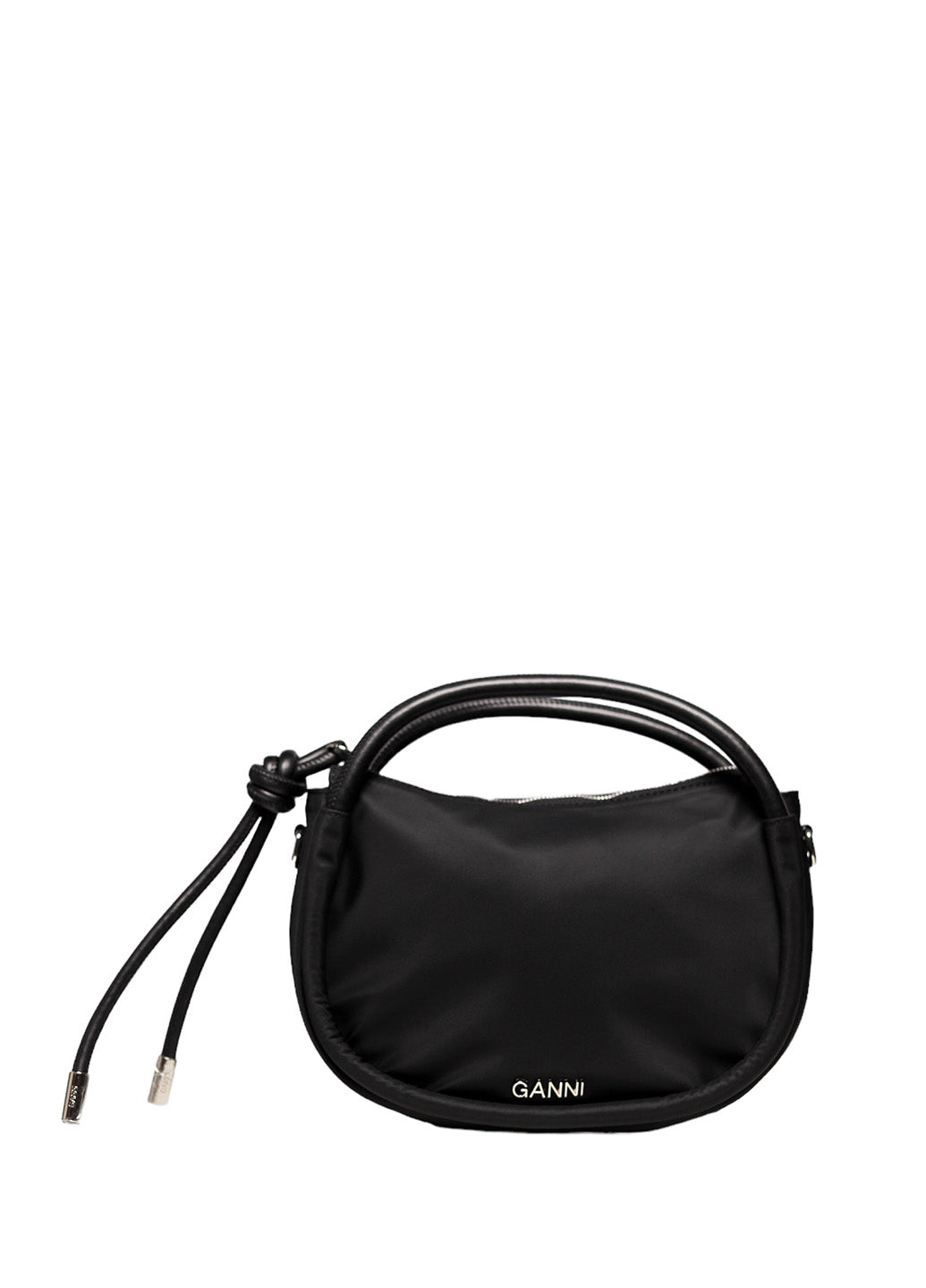 GANNI Mini Knot Shoulder Bag Black