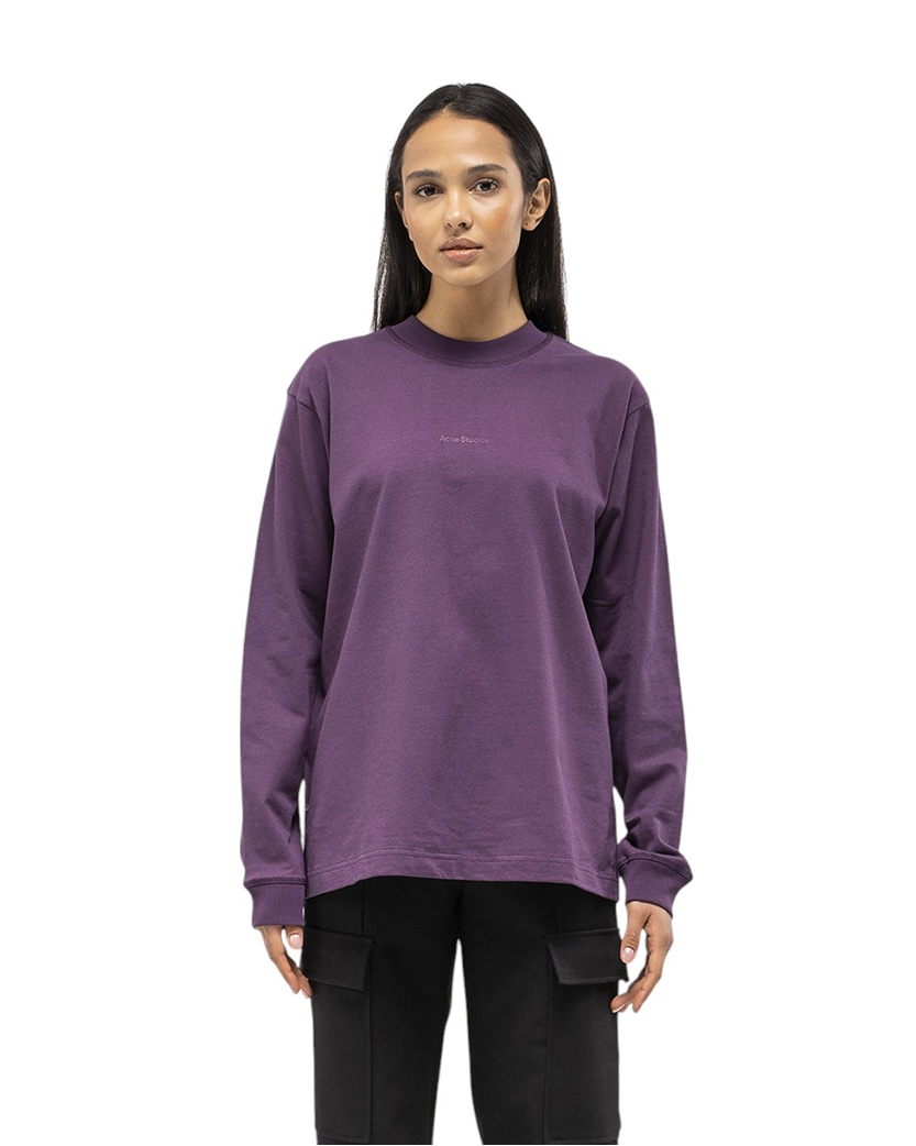 Acne Studios Simple Logo Long Sleeve Purple
