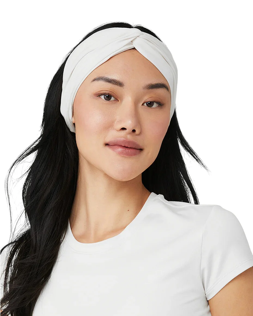 Alo Yoga Alosoft Headband 3-Piece White