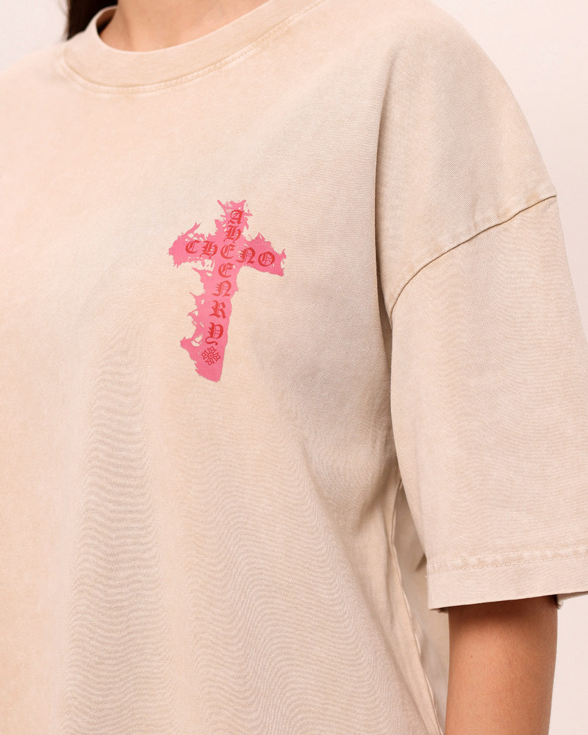Футболка Chrome Hearts T-Shirt Apricot CH100-AT | SSTORIES