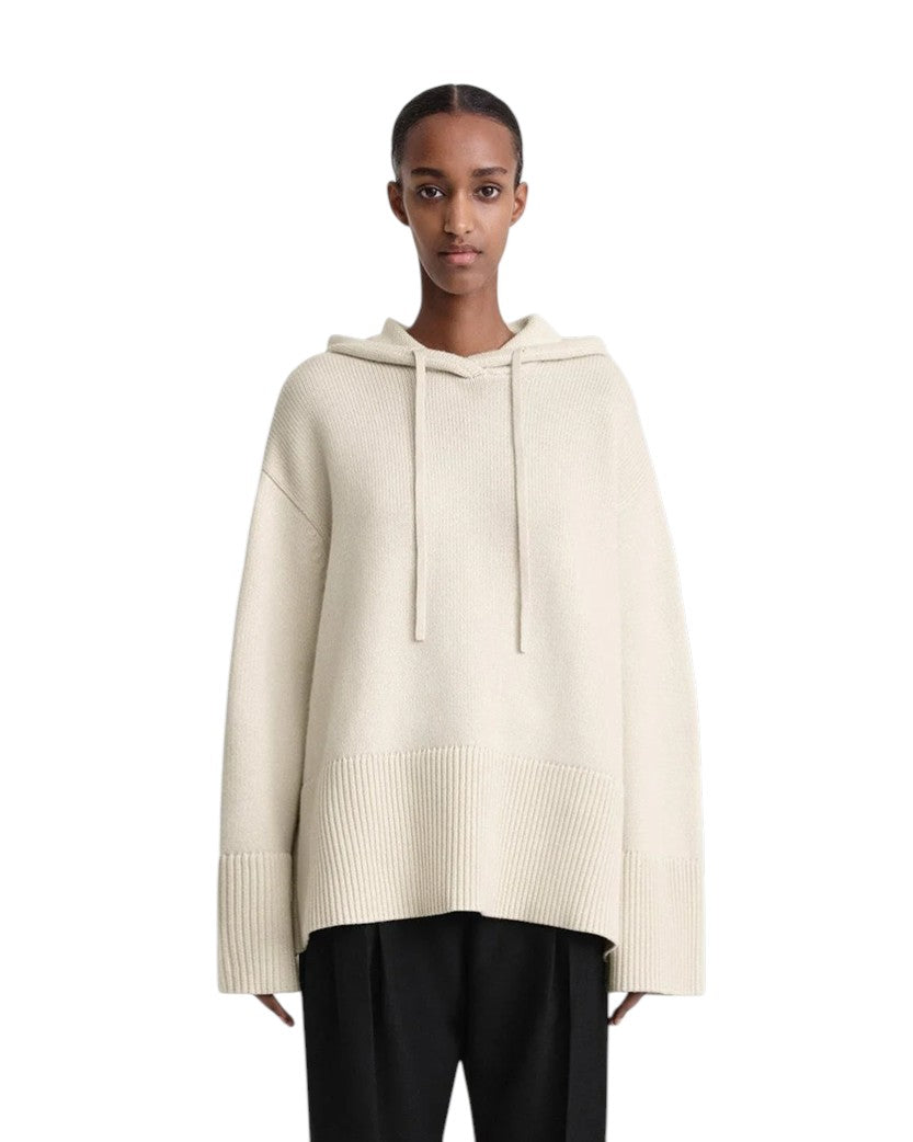 Toteme Signature Hooded Knit Light Sand
