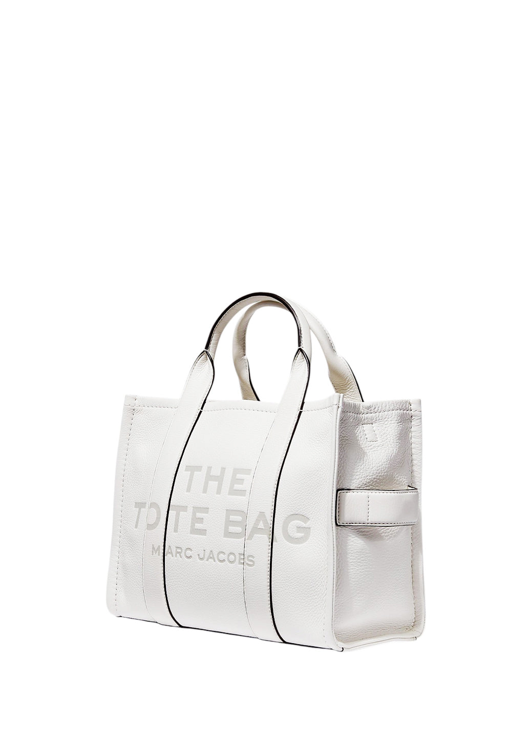Marc Jacobs Leather Small Tote Bag White — SSTORIES