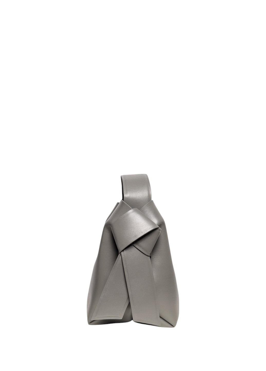 Acne Studios グレー スリングバッグ Acne Studios Musubi Small leather shoulder bag Grey — SSTORIES