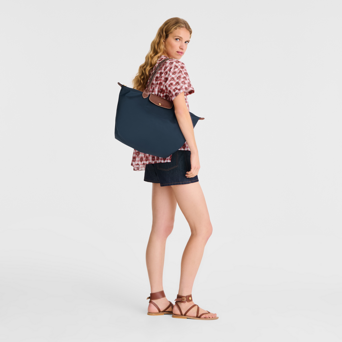 Longchamp Le Pliage Original L Tote Bag Navy