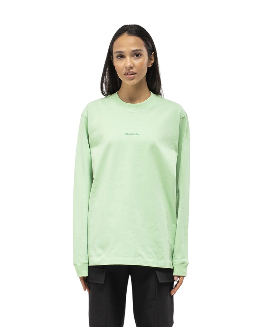 Acne Studios Simple Logo Long Sleeve Grass Green