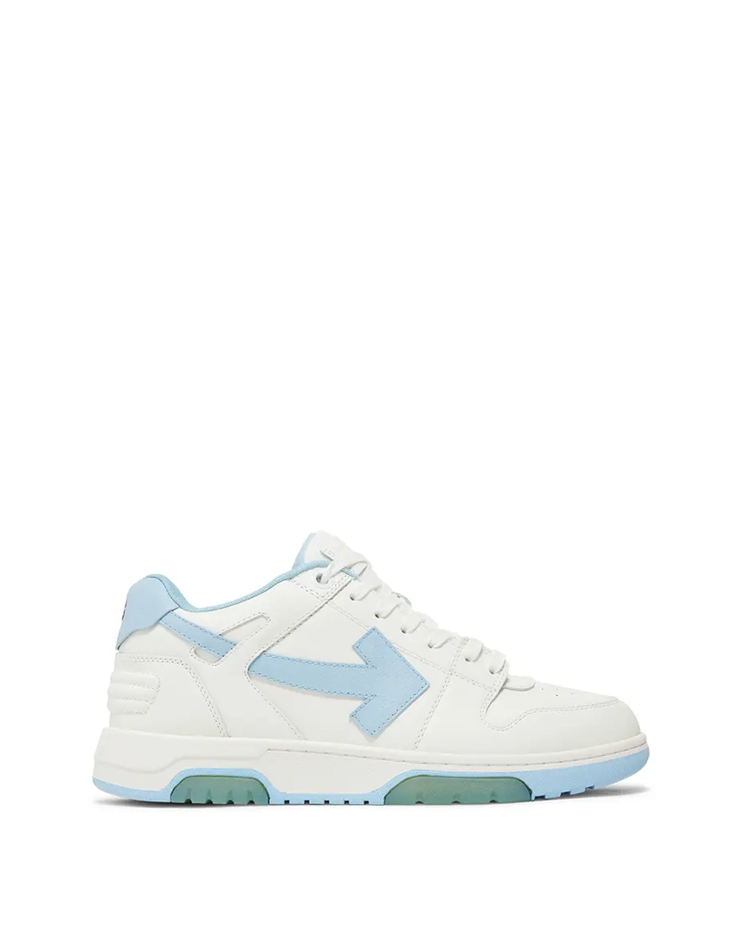 Off White Out Of Office 'OOO' Sneakers White-Light Blue