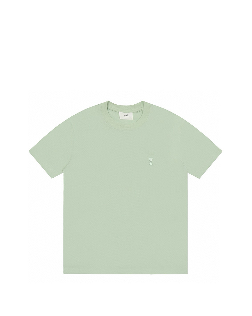 AMI Paris Ami De Coeur Tonal Small Heart T-Shirt Light Green