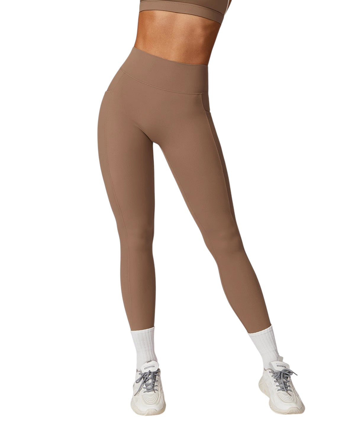 Alo Yoga V-Back Butt Lift Leggings Mocha Brown CCK8524-MBN