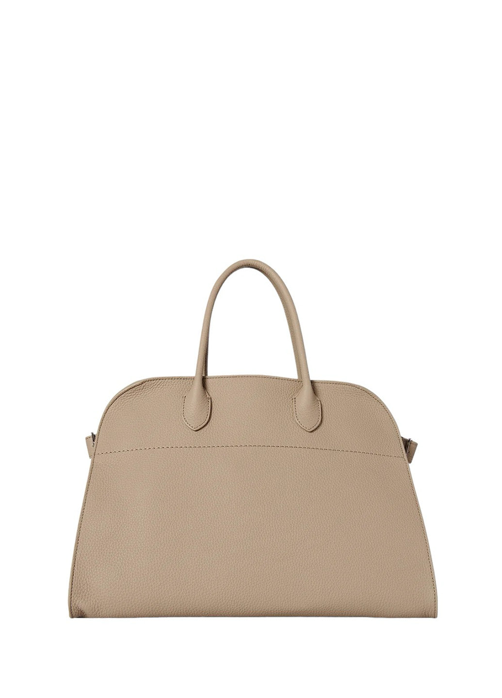 The Row Soft Margaux 15 Bag in Leather Light Camel