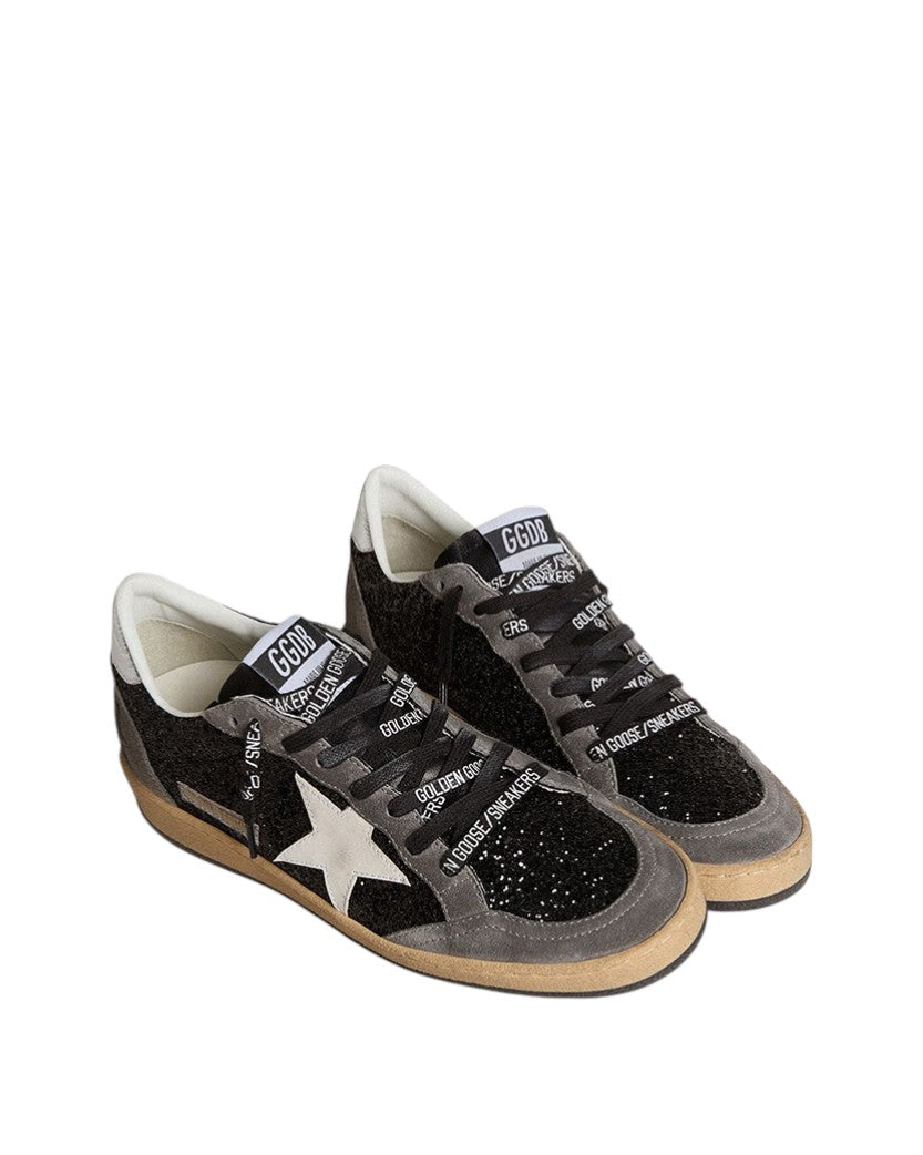 Кеди Golden Goose Ball Star in Glitter with Leather Star | SSTORIES