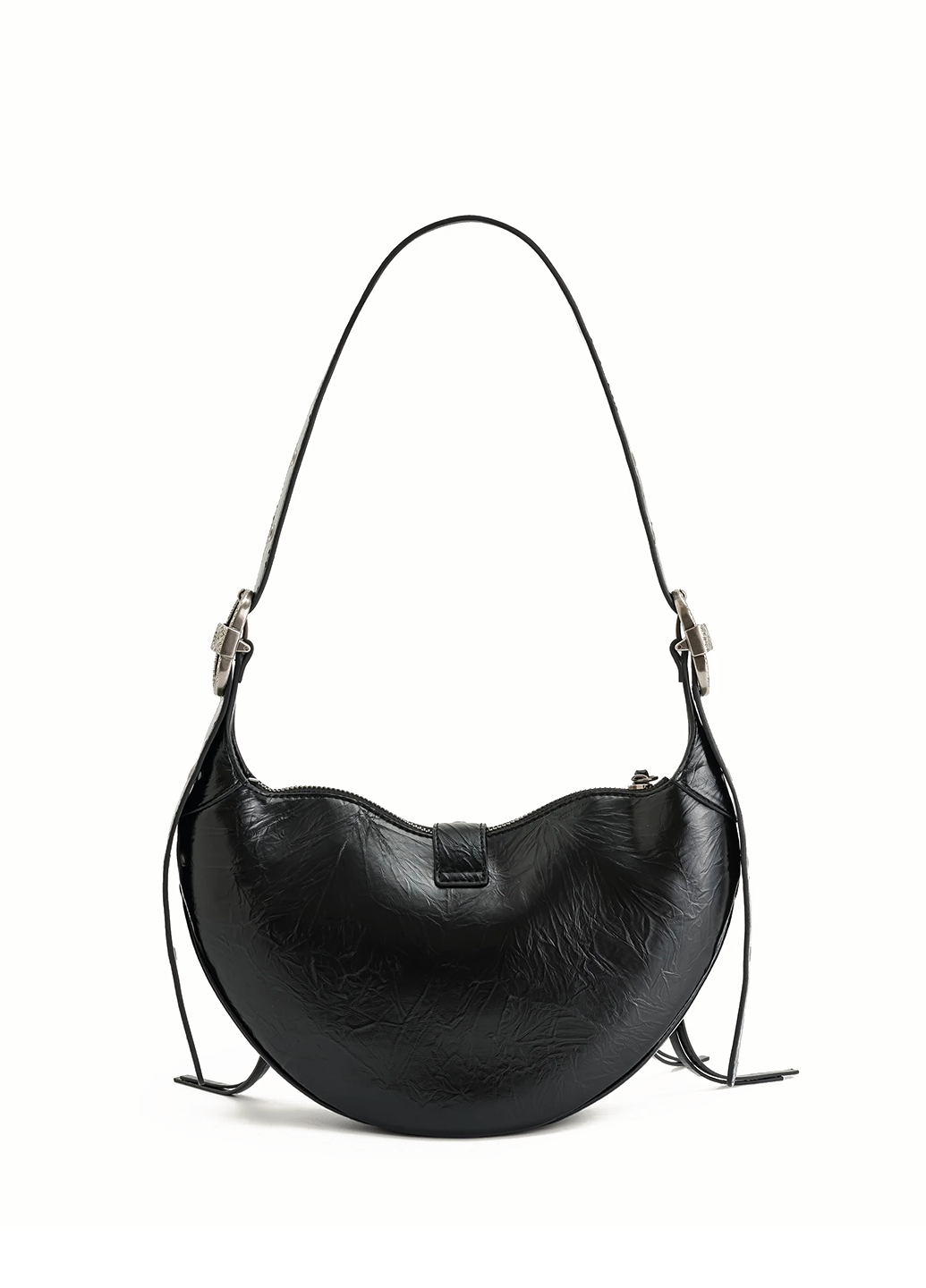 JW PEI Tessa Crushed Shoulder Bag Black