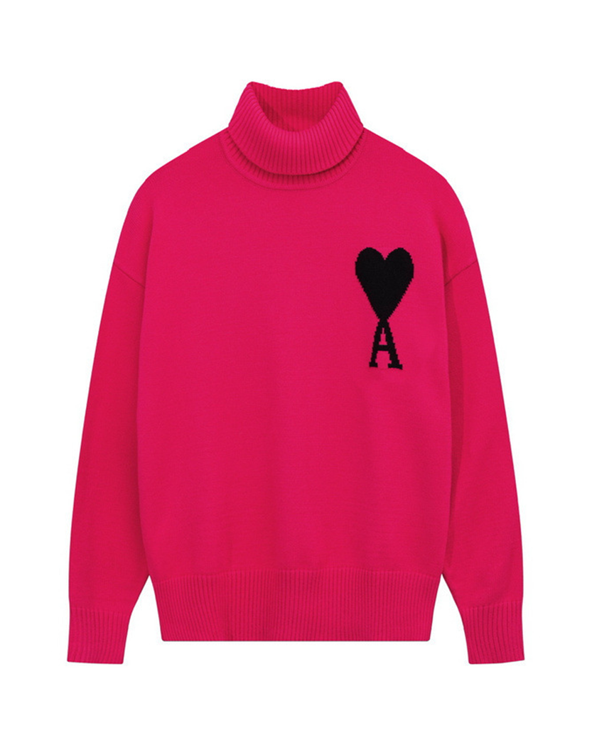 AMI Paris Ami de Coeur jumper Fuchsia