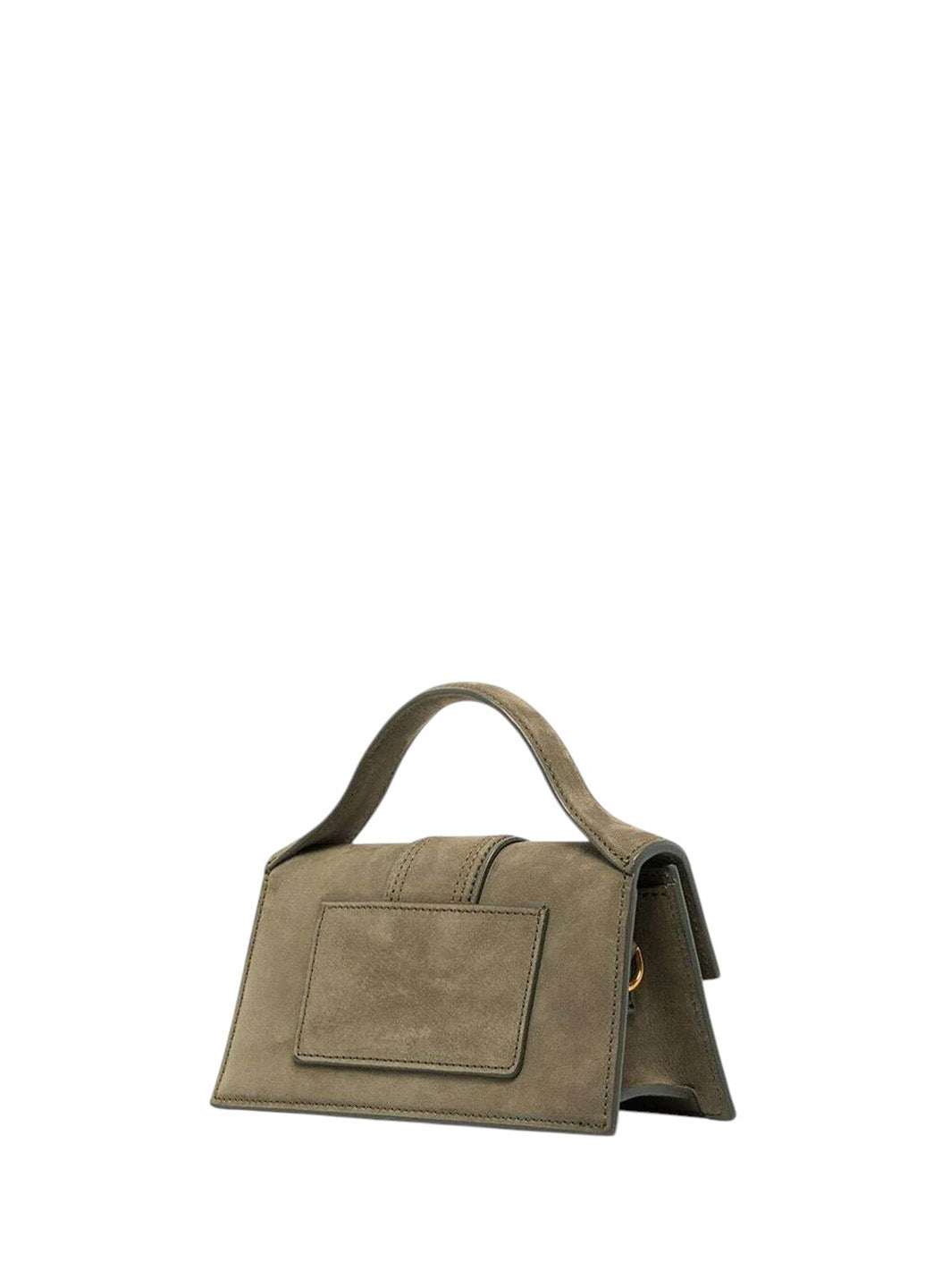 Jacquemus Le Bambino Mini Suede Shoulder Bag Olive