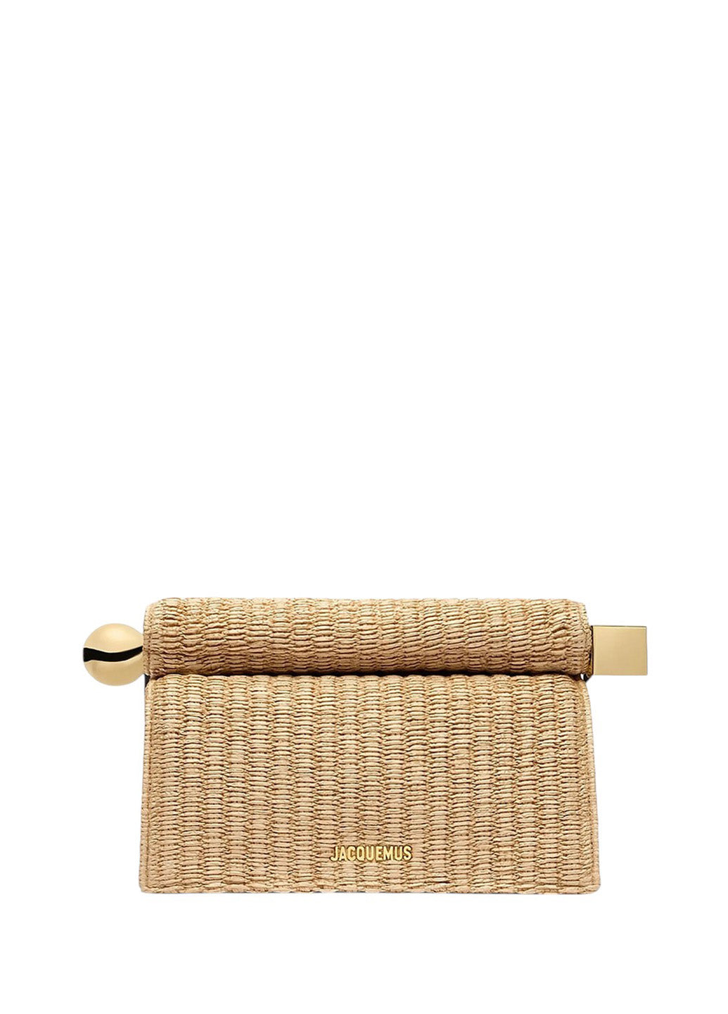 Jacquemus The Rond Carre Clutch Natural
