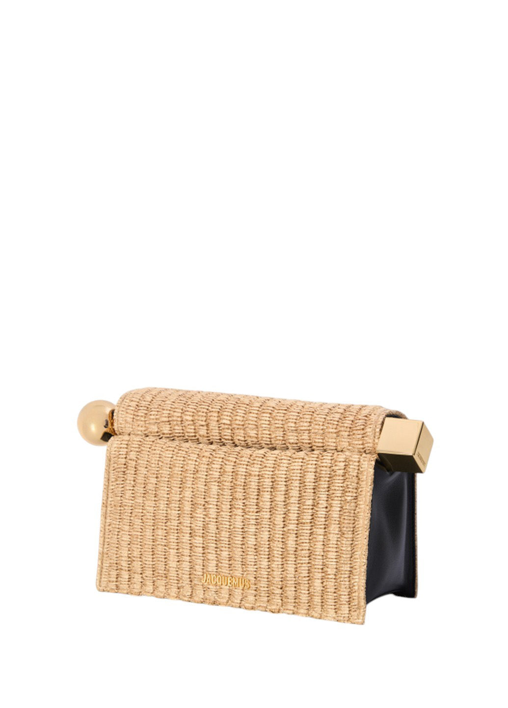 Jacquemus The Rond Carre Clutch Natural