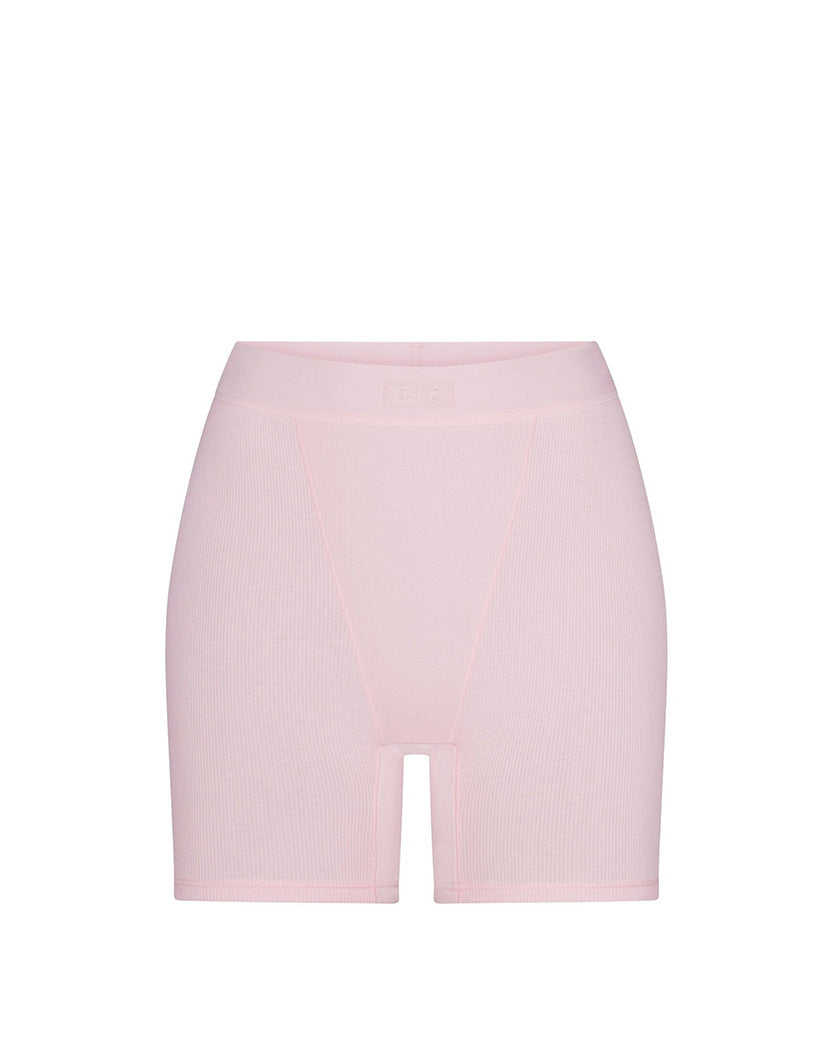 Skims Cotton Rib Boxer Cherry Blossom