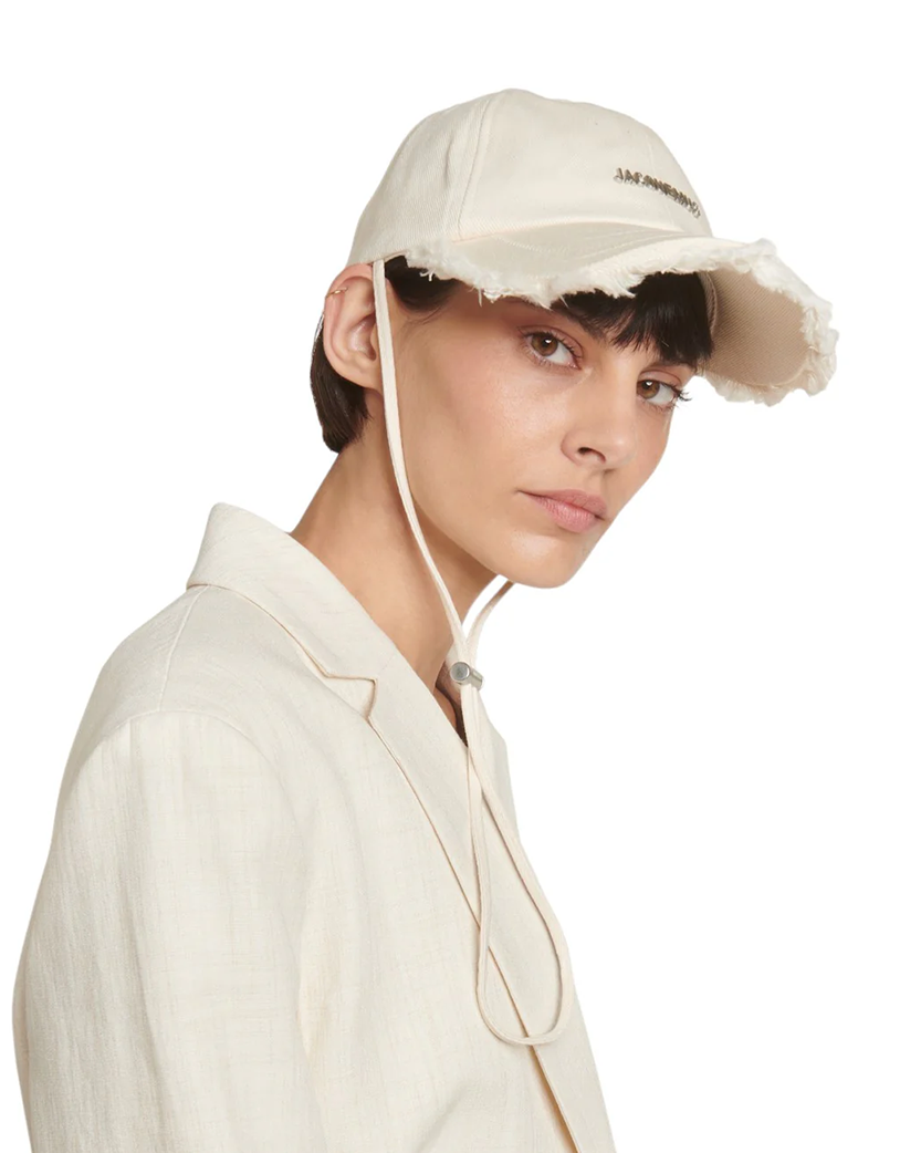 Jacquemus La Casquette Artichaut Baseball Cap White
