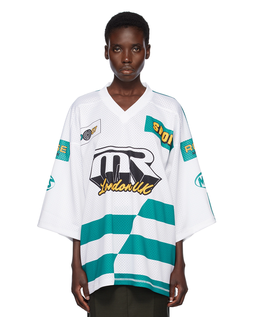 Martine Rose Oversized Football T-shirt White