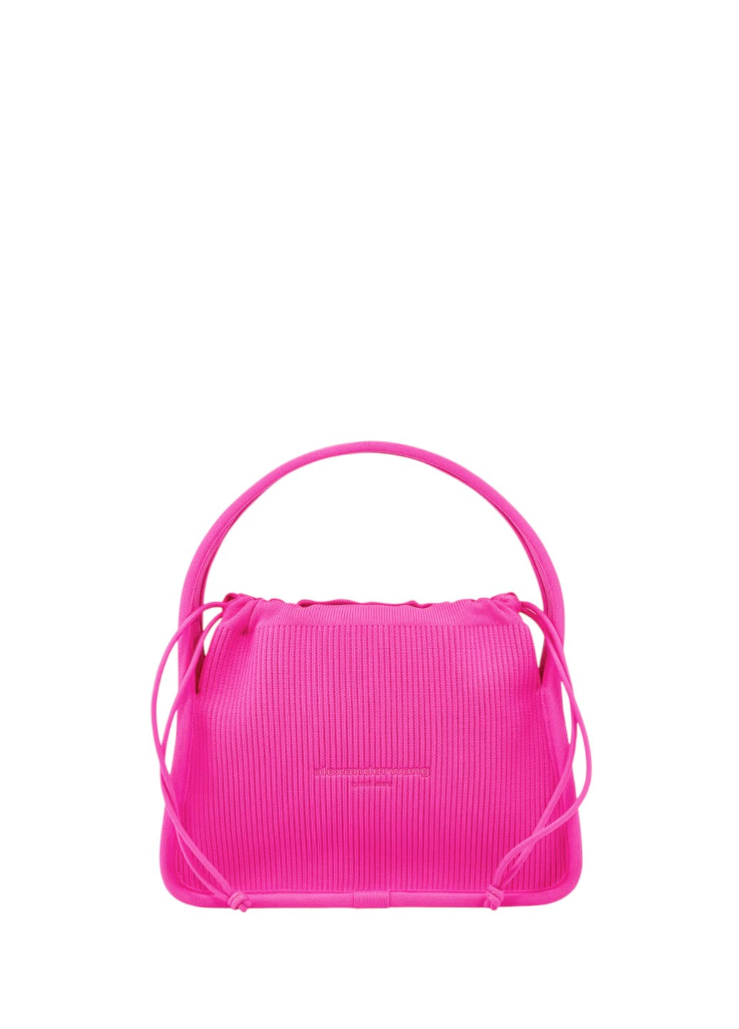 Alexander Wang Small Ryan Ribbed-Knit Tote Bag Pink